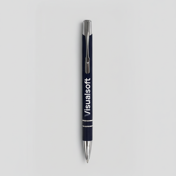 A Visualsoft branded pen.