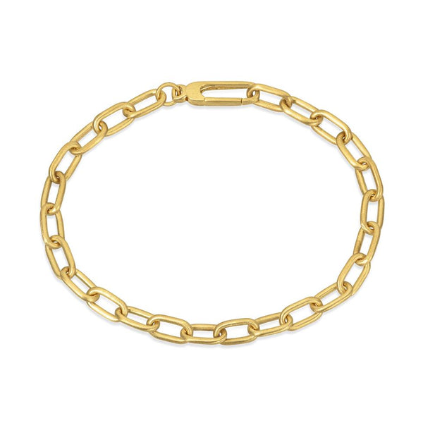 18ct Yellow Gold Paper Link Bracelet