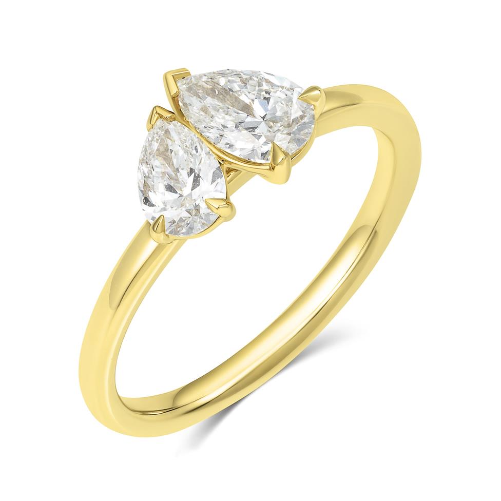 18ct Gold Toi et Moi Diamond Ring