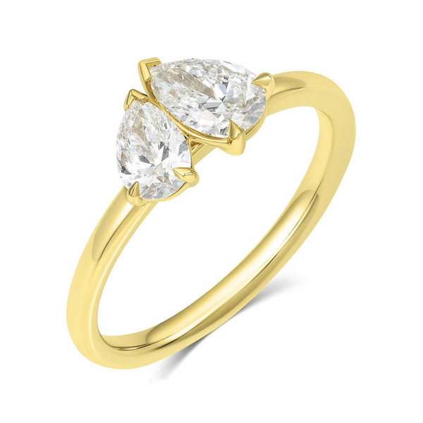 18ct Gold Toi et Moi Diamond Ring