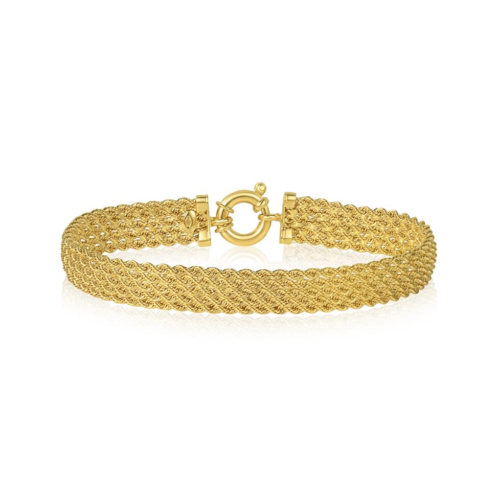 18ct Yellow Gold Rope Bracelet